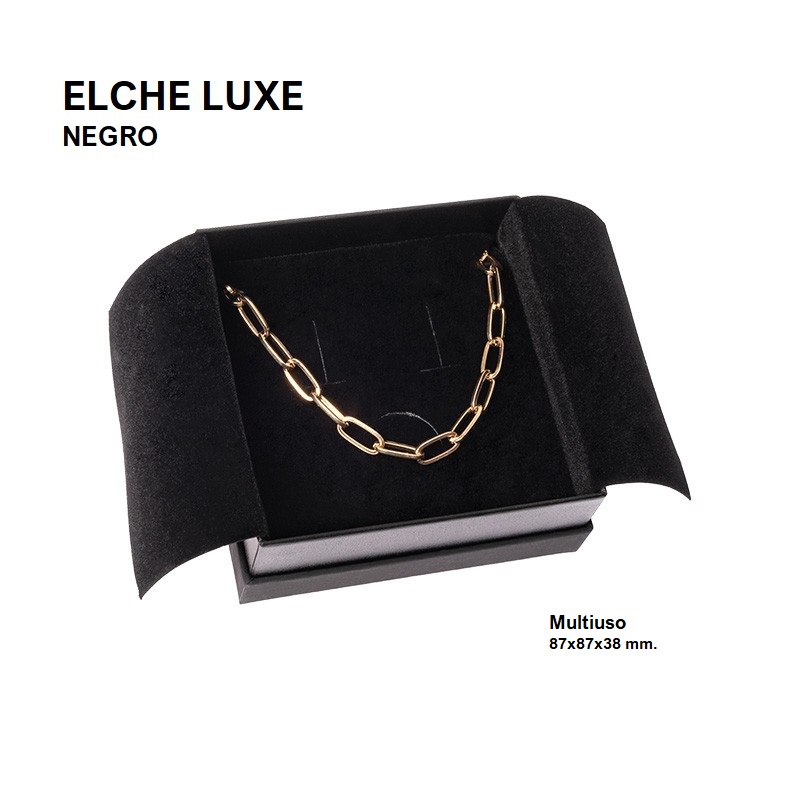 Caja Elche LUXE juego + cadena/colgante 87x87x38 mm.